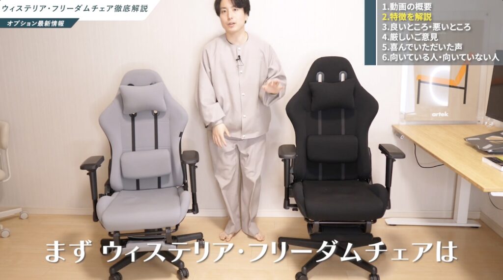 ウィステリア・フリーダムチェア】神コスパのゲーミングチェアを比較 